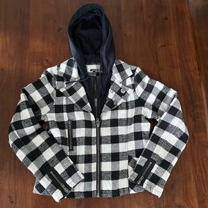 Maurices Plaid Embellished Jacket L